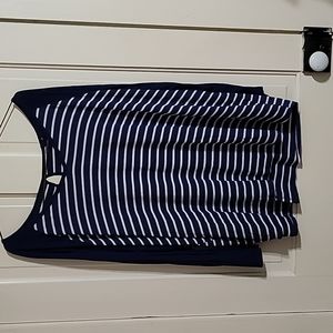 Nautical Long-Sleeved Top, 4X